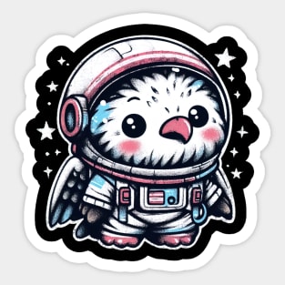 Kawaii eagle astronaut Sticker